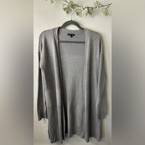 (A43)Lety & Me | Grey Ribbed cardigan